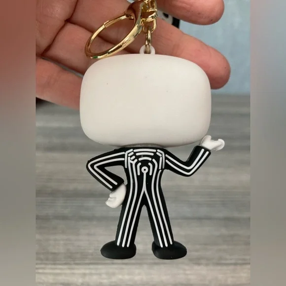 Nightmare Before Christmas inspired Jack Skellington bag charm/ key chain - Picture 4 of 5